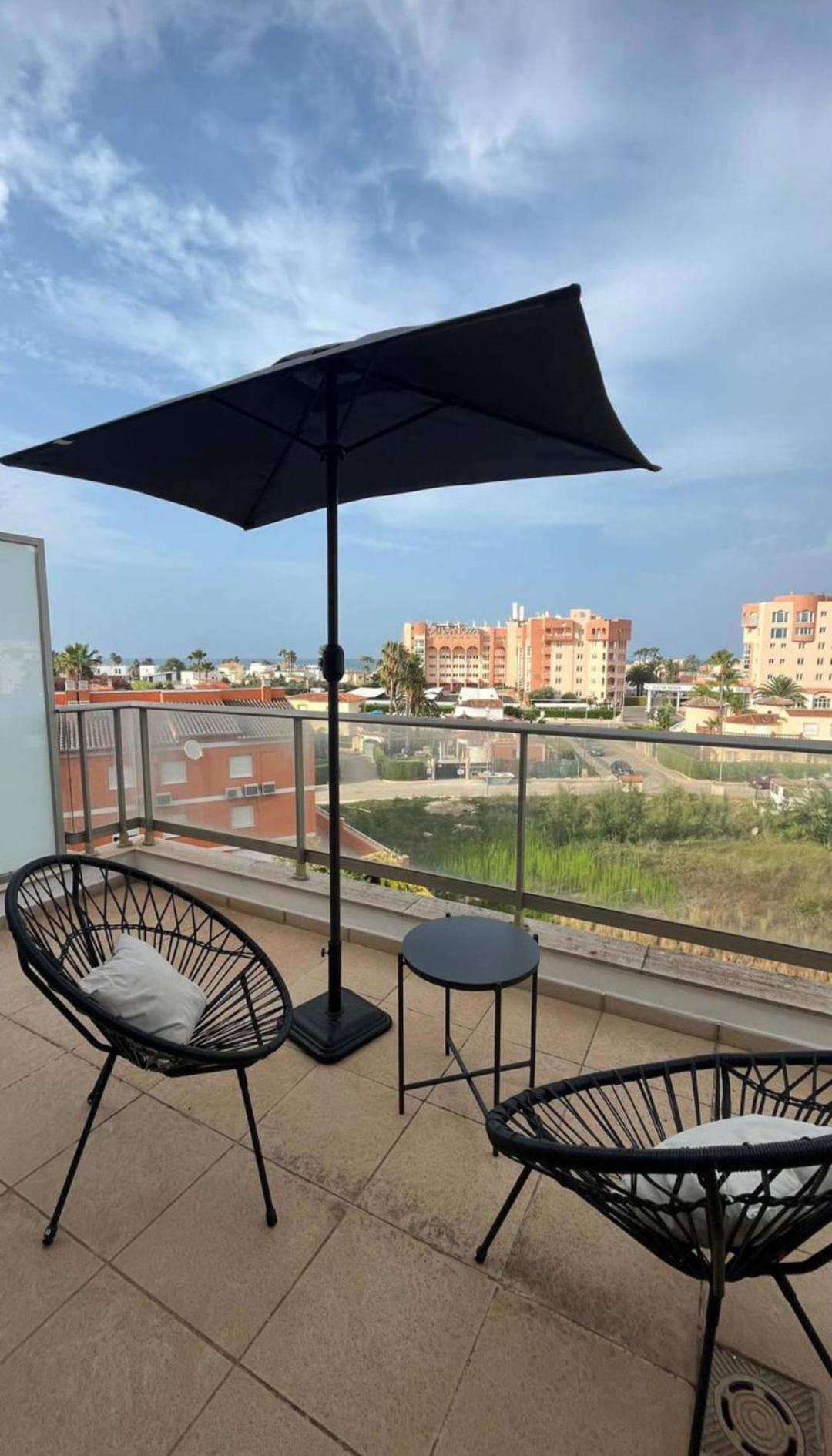 Apartamento Paz Con Terraza Y Vistas Al Mar Oliva Kültér fotó